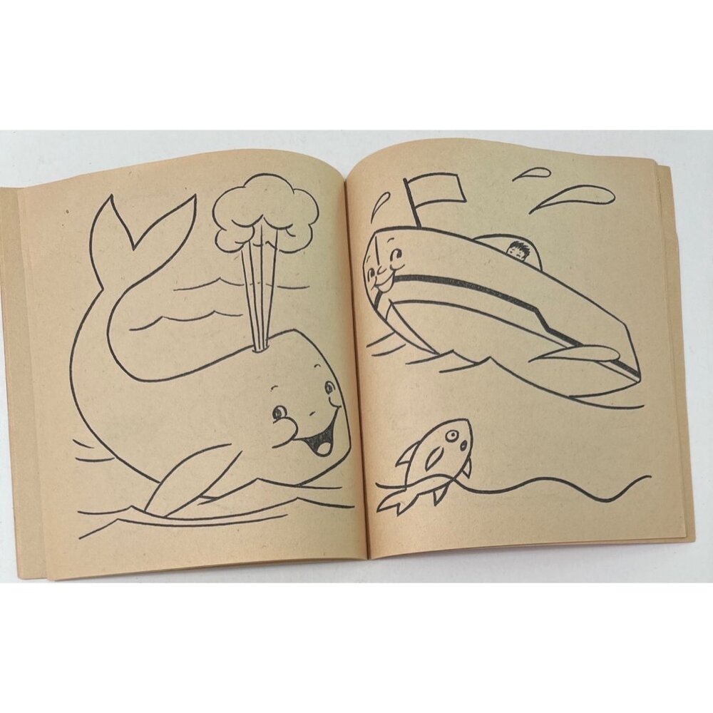 Vtg 1958 First Coloring Book Clarence Biers Whitman Publishing Children Activity - Picture 12 of 16